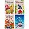 G128 Garden Flag Set Seasonal Gnomes 12"x18" 4 pieces Blockout Fabric